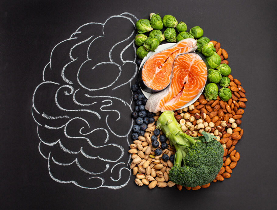 Muitas vitaminas que são benéficas para o cérebro podem ser encontradas nos alimentos