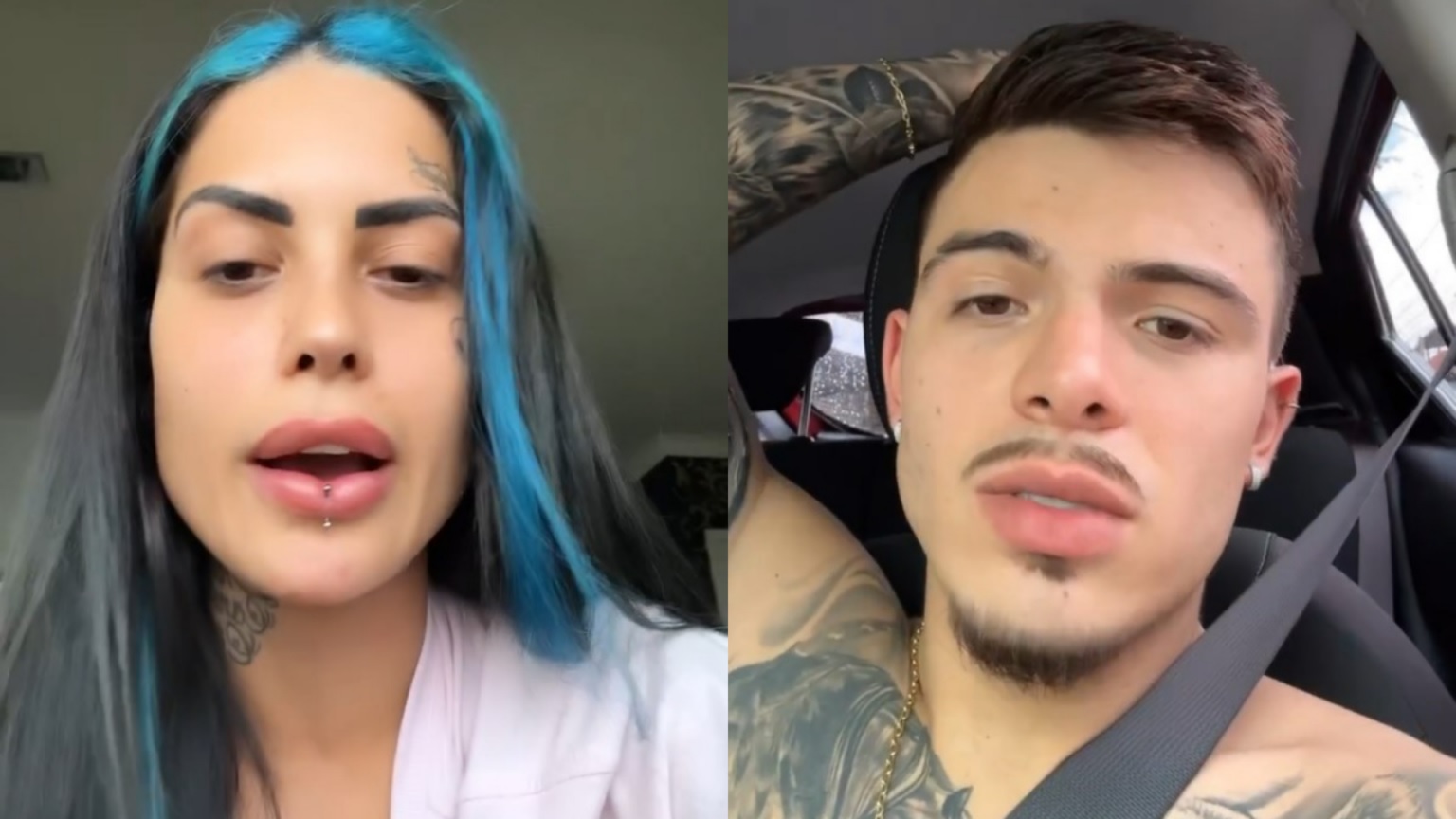 Tati Zaqui faz live durante briga com Thomaz Costa: ‘Vai continuar quebrando tudo?’