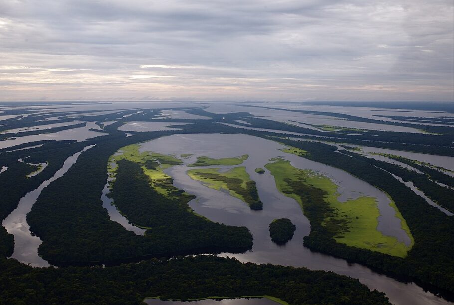 Vista dos rios do Parque Nacional de Anavilhanas, que abrange cerca de 400 ilhas