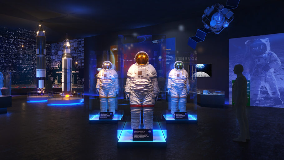 O Space Adventure terá em exposição mais de 300 itens originais usados em missões da Nasa