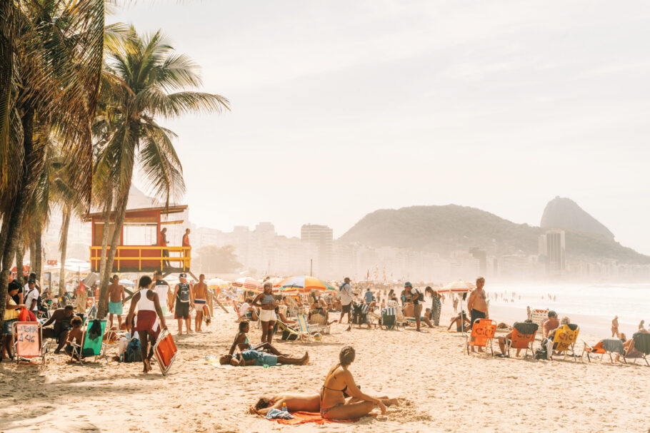Praia de Copacabana, a mais famosa do Rio de Janeiro