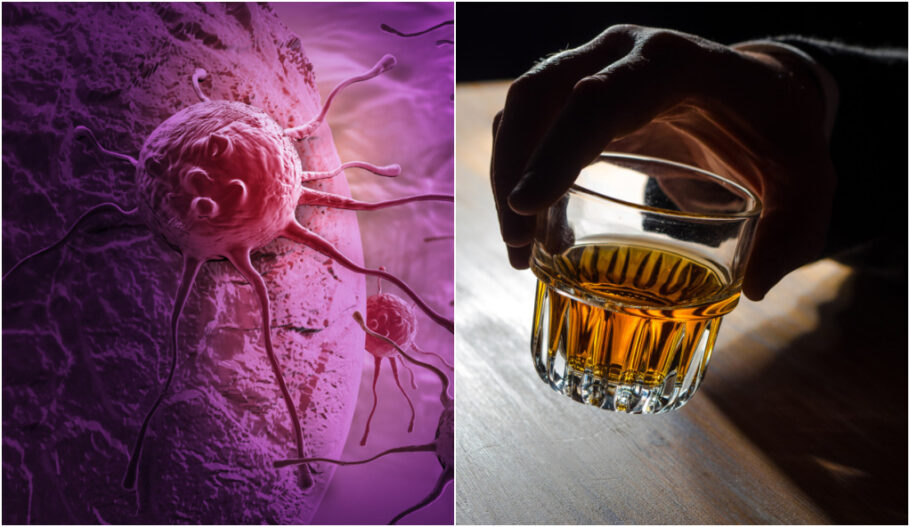 O consumo de álcool pode causar vários tipos de câncer