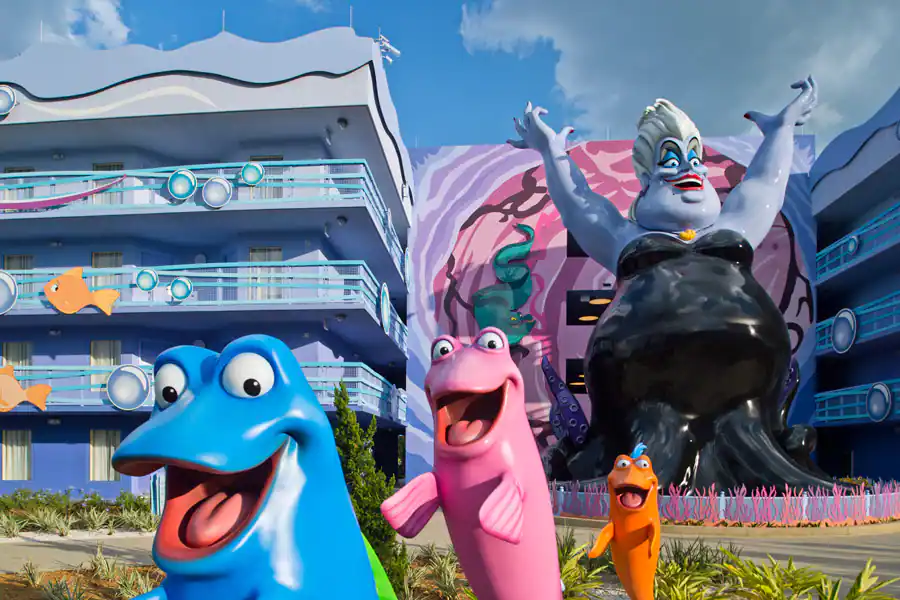 O hotel Art of Animation dá vida às animações famosas da Pixar e Disney