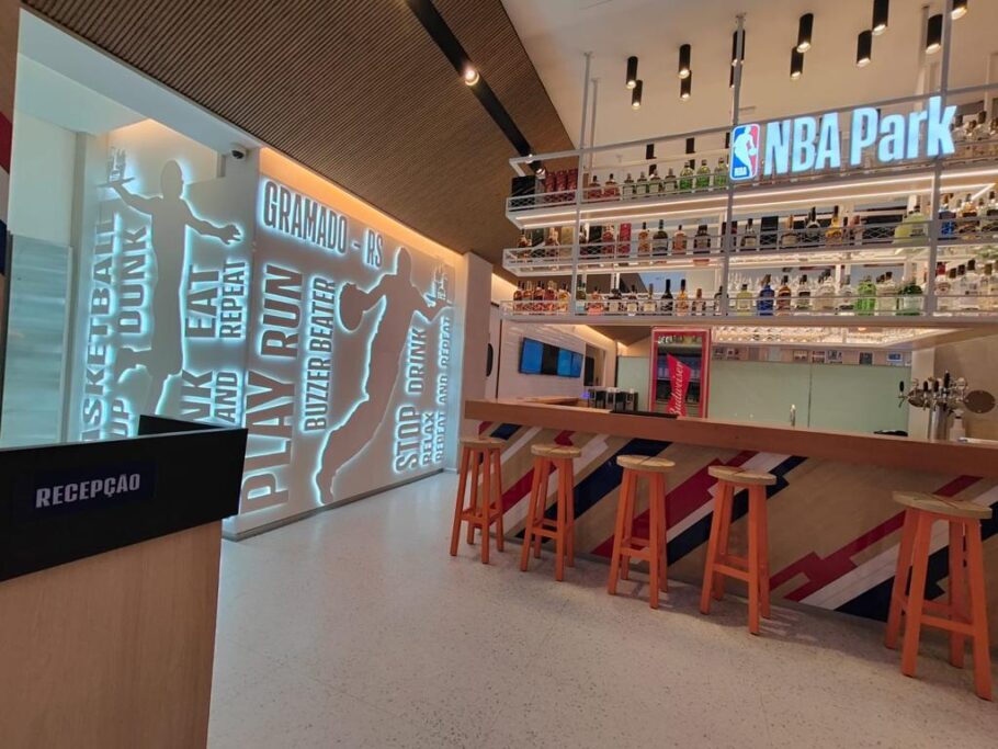 O Café NBA é um dos espaços gastronômicos