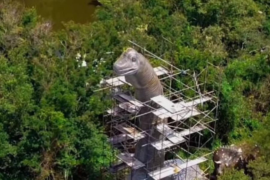 O dinossauro gigante será a principal, mas não a única, novidade no parque localizado em Salto