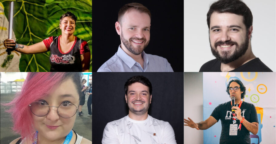 Cristiane Jade, Leo Lopes, Juno Cecílio, Lia Fuziy, Derik Cesar e Rodrigo Selback falam sobre desenvolvimento de games no Festival Mundial da Criatividade