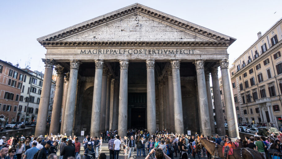 Pantheon é um dos edifícios mais bem preservados da Roma Antiga