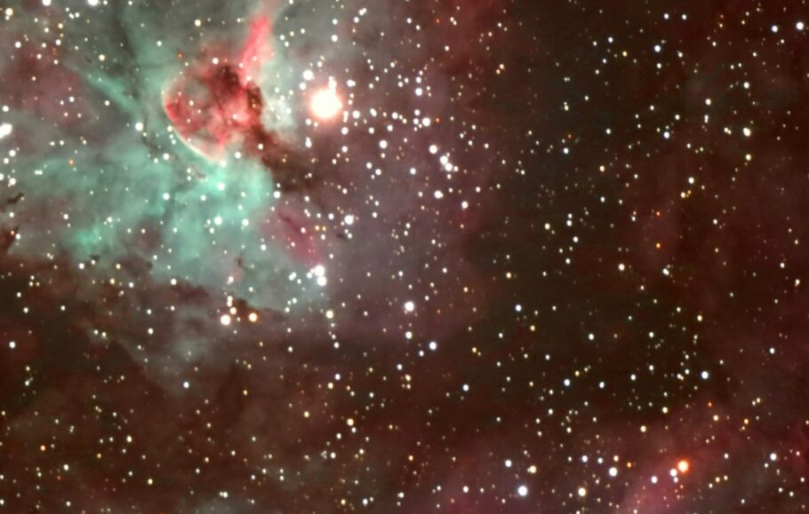 Nebulosa Eta de Carina fotografada no Polo Astronômico de Amparo