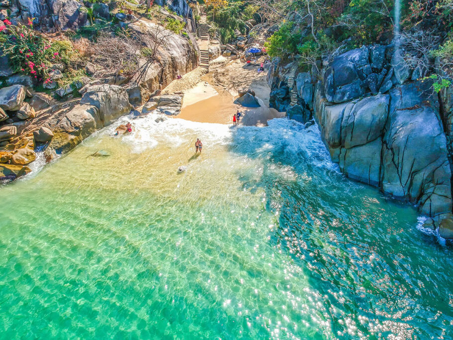 Colomitos, em Puerto Vallarta, é a menor praia do Oceano Pacífico