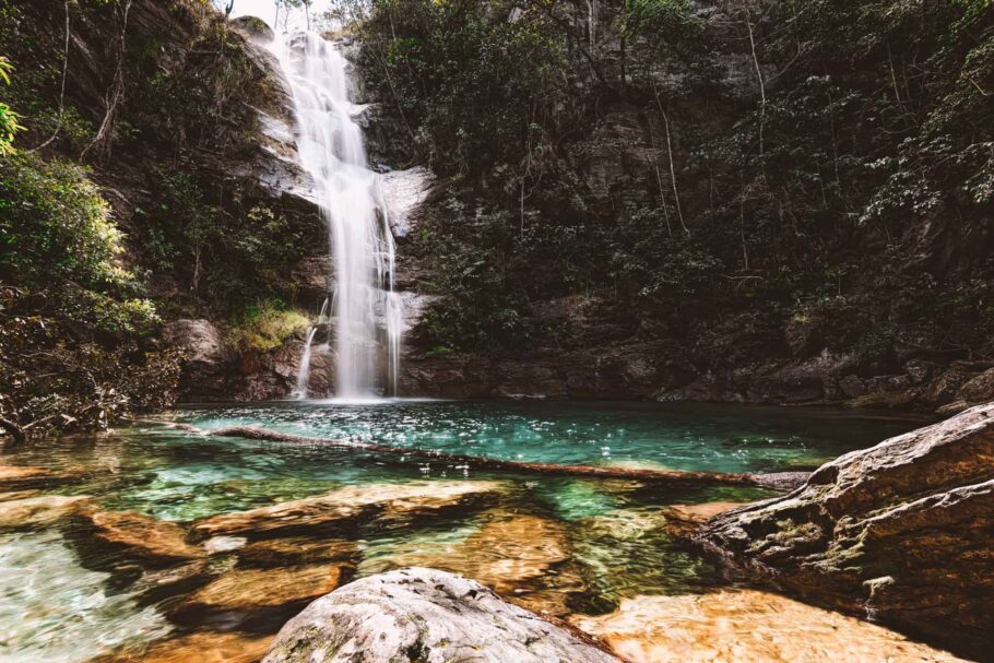 Cachoeira na cidade de Cavalcante