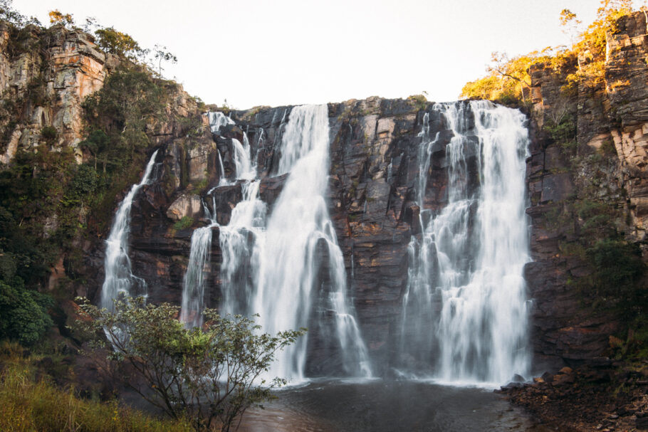 A cachoeira Salto Corumbá