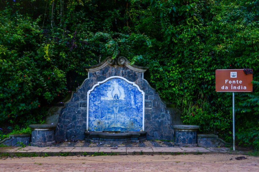 Fonte da Índia, uma das dezenas que ficam no centro de Monte Alegre do Sul