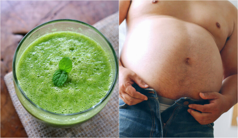 Bebida verde ajuda a reduzir gordura visceral
