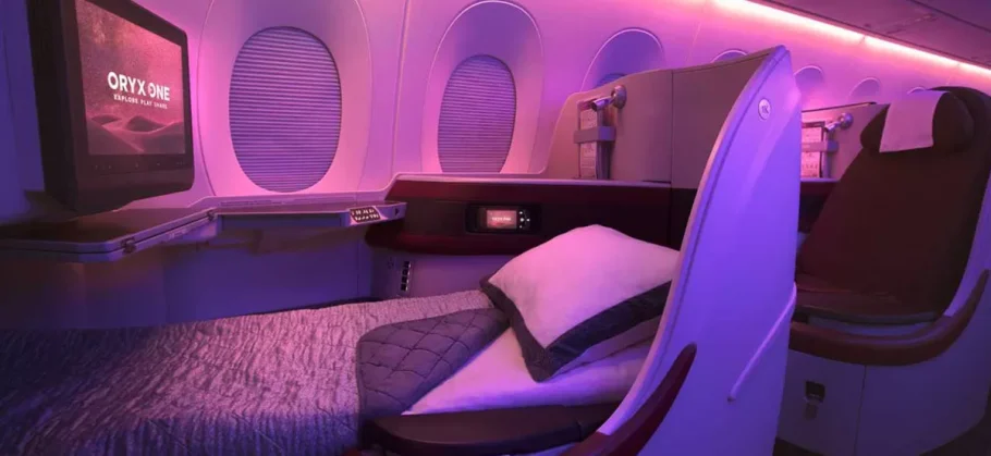 Qatar Airways, segunda no ranking, ficou com o posto de melhor “Classe Executiva do Mundo”