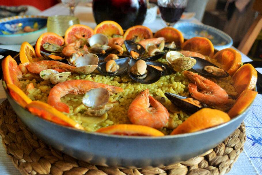 Paella dos Namorados, prato do no Bacalhau Vinho & Cia