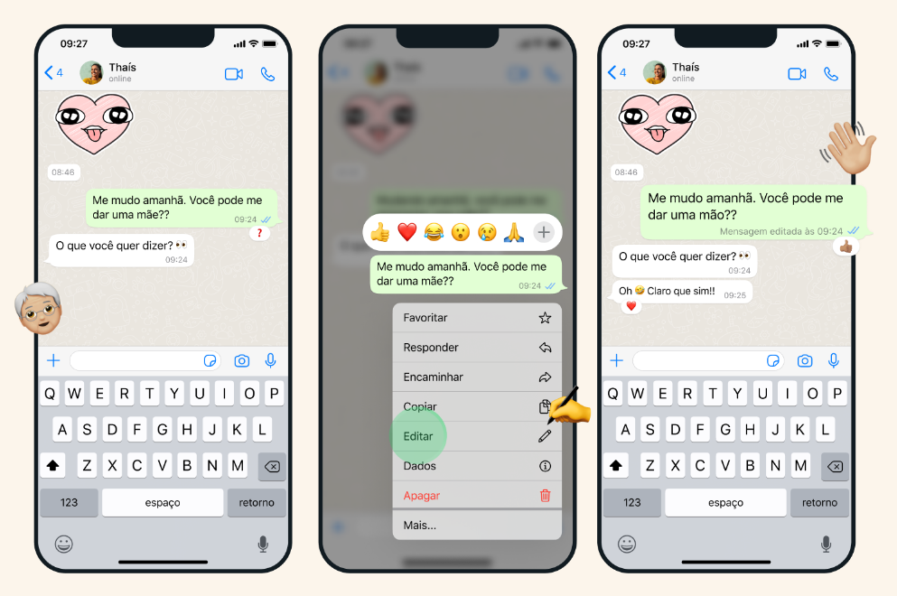 Aprenda a editar mensagem no WhatsApp