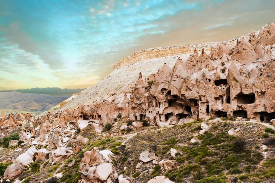 Zelve é um dos sítios arqueológicos da Turquia classificados como Patrimônio Mundial da Unesco