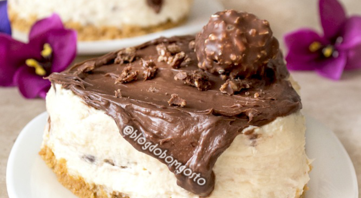 Aprenda a fazer cheesecake de Ferrero Rocher