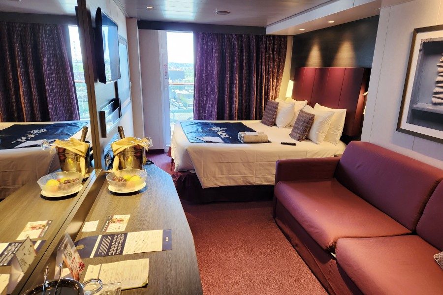 Cabine com varanda do MSC Meraviglia