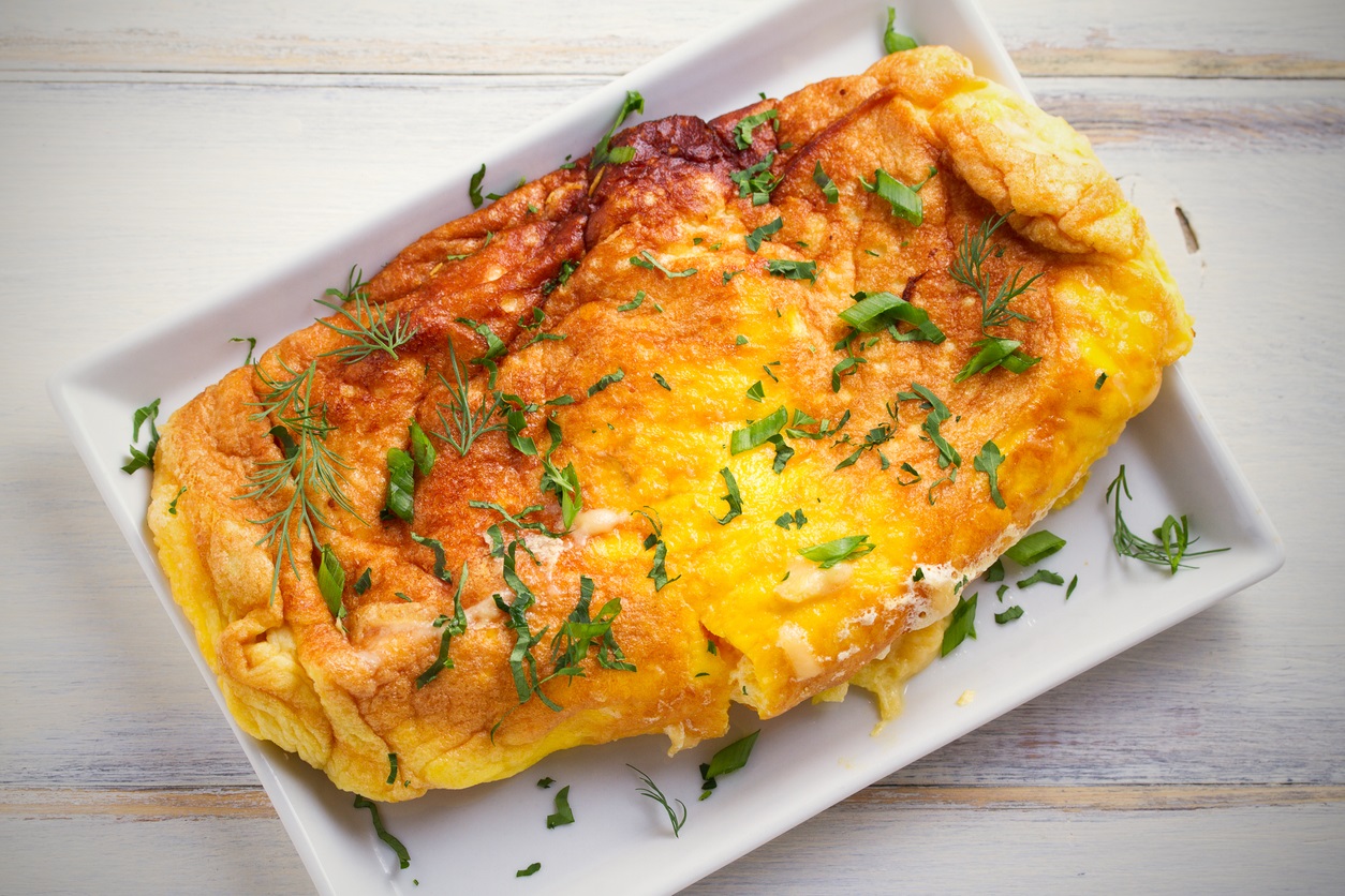 Omelete no forno: sabor supremo e praticidade