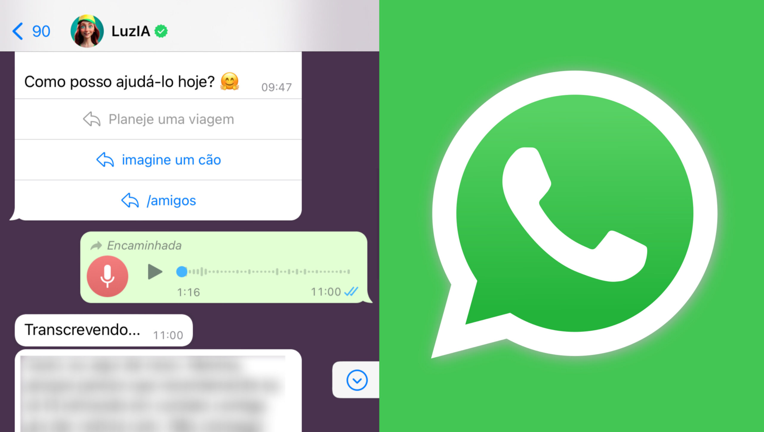 Como transcrever áudios no WhatsApp?