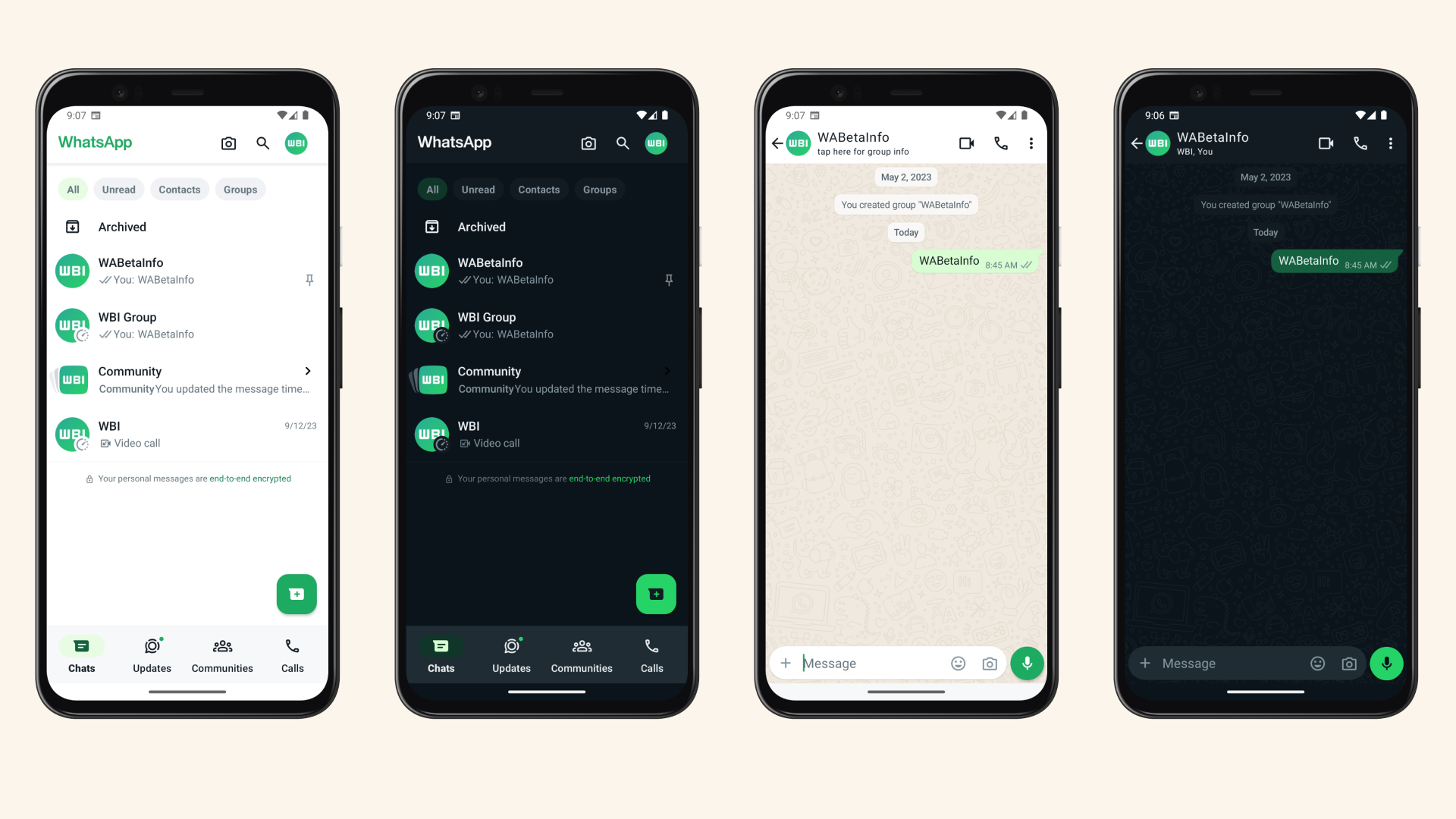 Suposta nova interface do WhatsApp