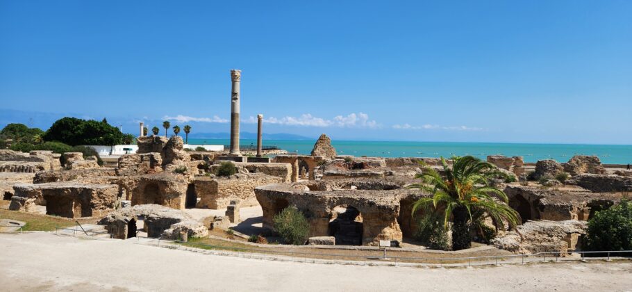 Vista do sítio arqueológico de Cartago