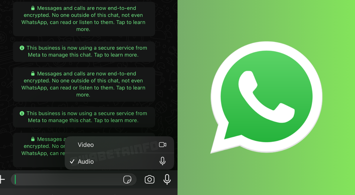 WhatsApp prepara novidade para botão de mensagens de áudio e de vídeo