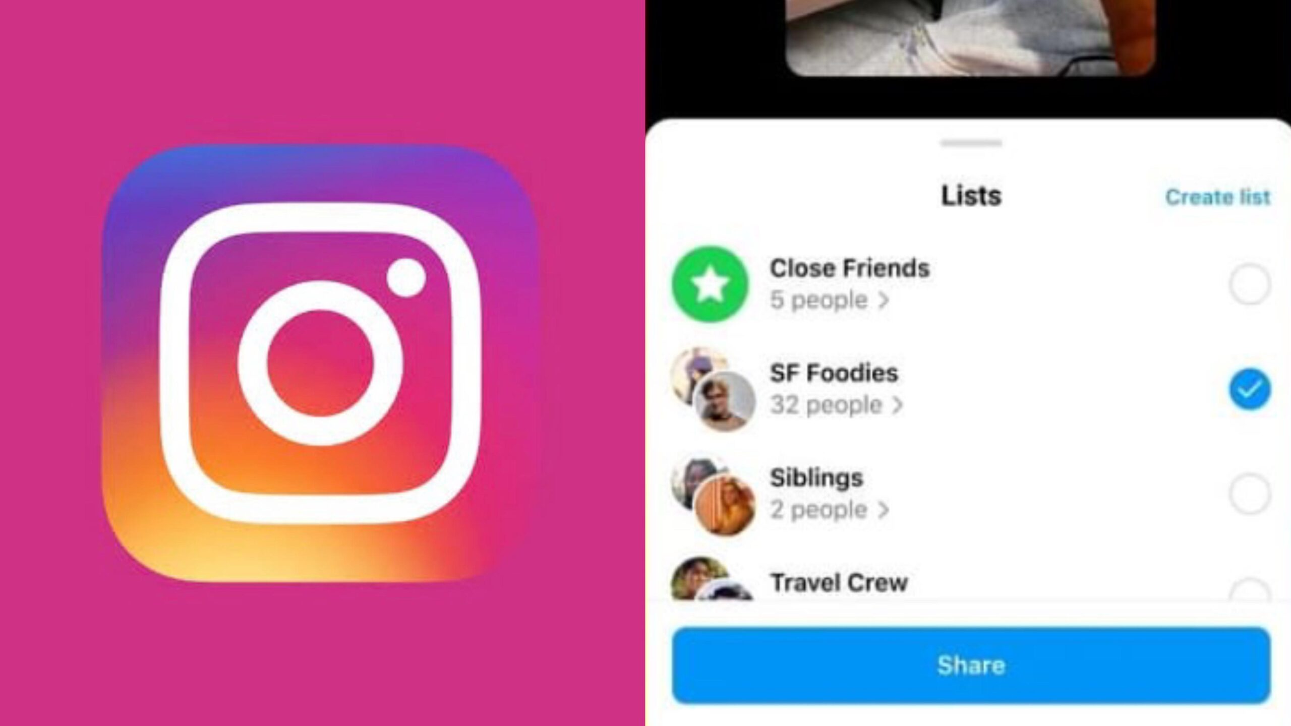 Stories do Instagram testa criação de várias listas de “Amigos Próximos”