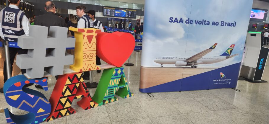 South African opera quatro voos entre Brasil e África do Sul