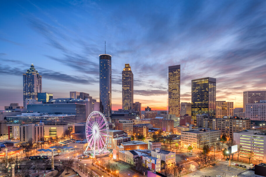 Vista panorâmica de Atlanta, capital da Geórgia