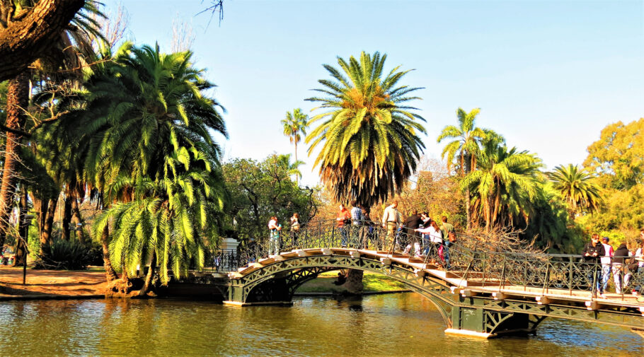 Parque no bairro de Palermo, um dos mais tradicionais da capital argentina
