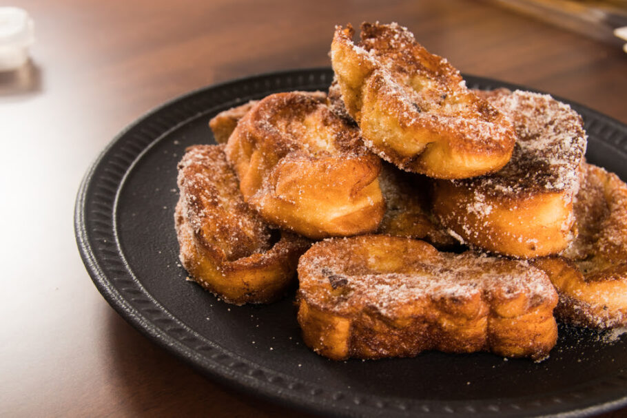 Traditional Christmas french toast also known in Brazil as ‘Rabanada’. traditional Brazilian food for Christmas.
