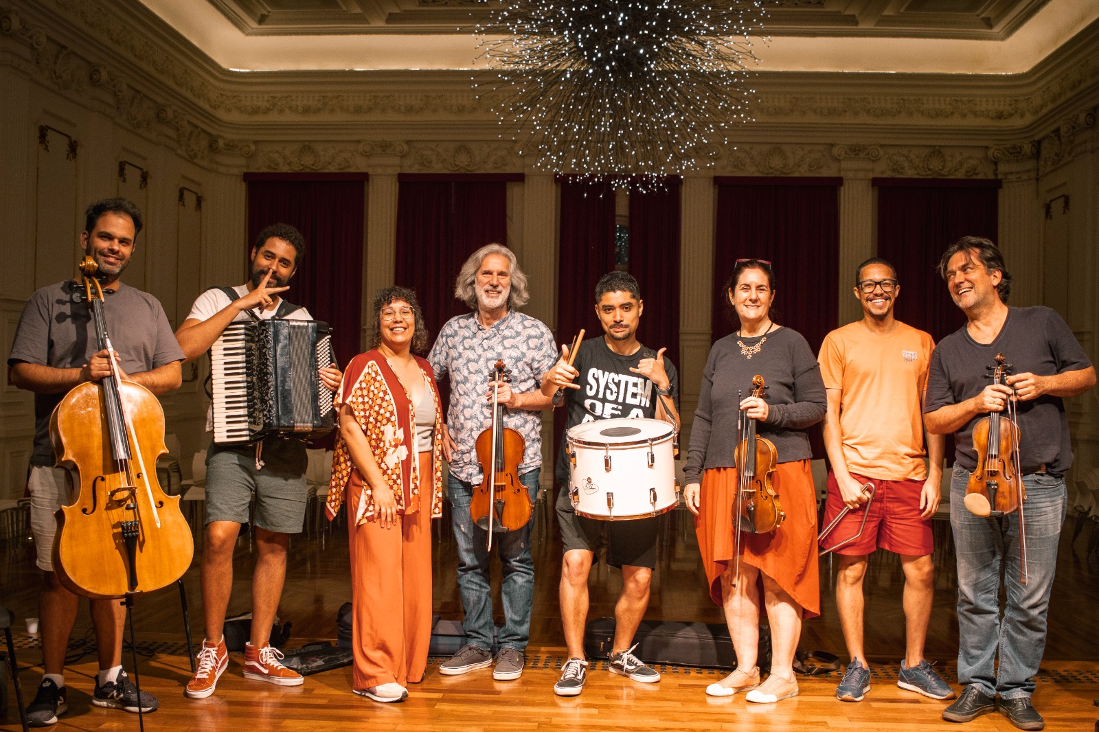 Bando de Régia e Quarteto de Cordas da Cidade de São Paulo fazem show especial para comemorar o Dia Nacional do Forró na Praça das Artes