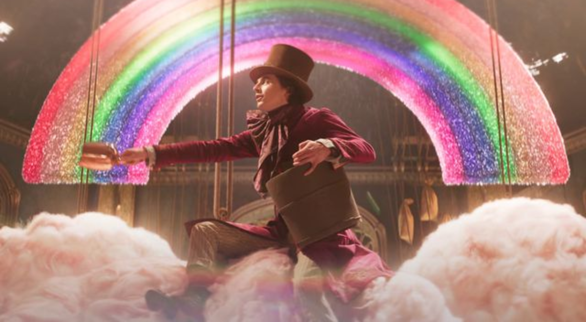 “Wonka” tem o ator Timothee Chalamet interpretando o icônico Willy Wonka