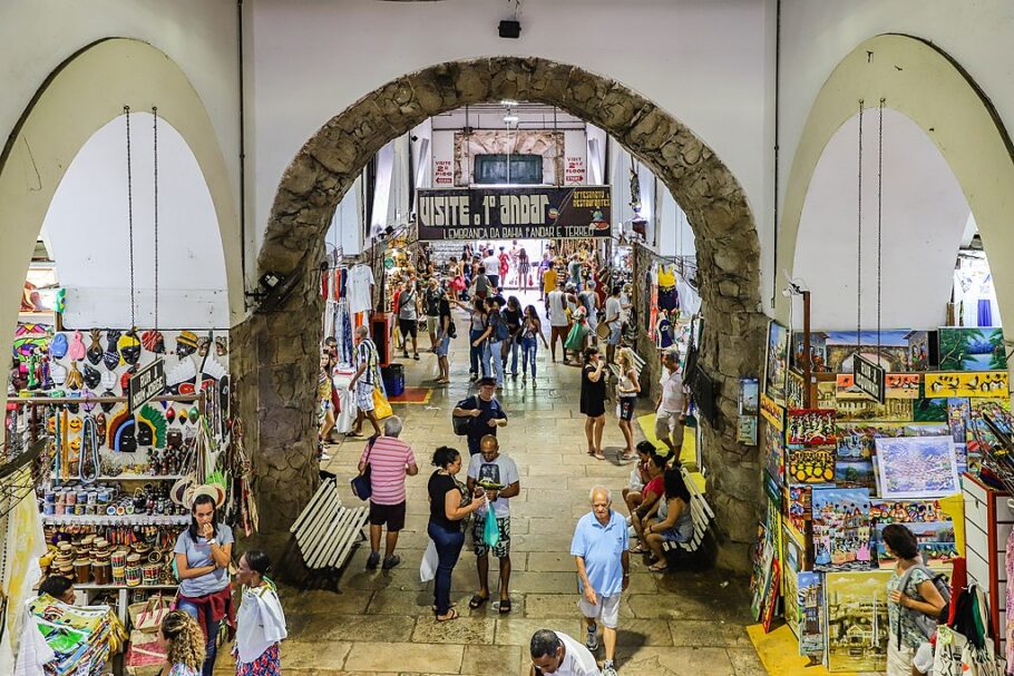 Interior do Mercado Modelo de Salvador