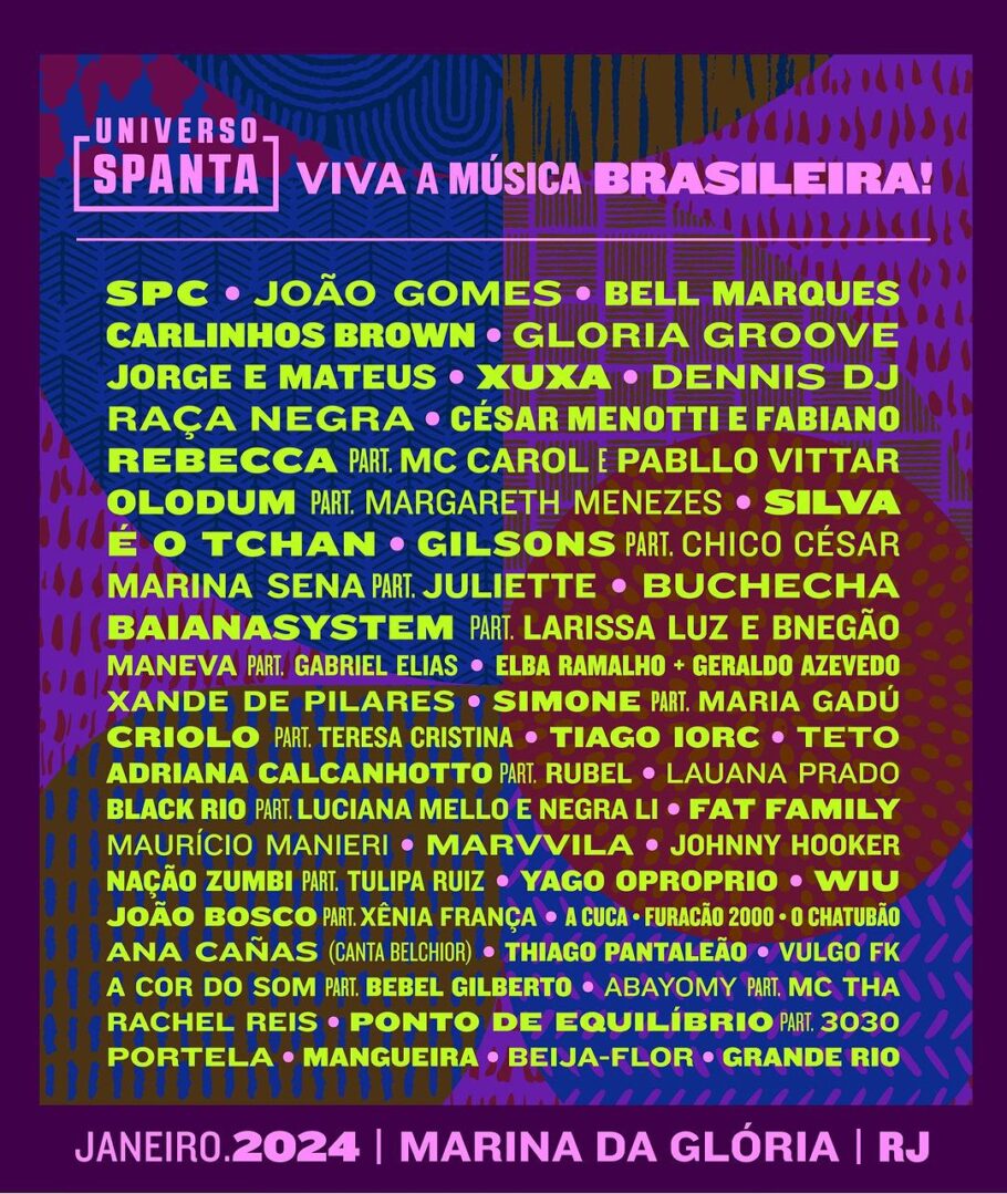 Universo Spanta 2024 samba, pagode, axé e atrações INCRÍVEIS!