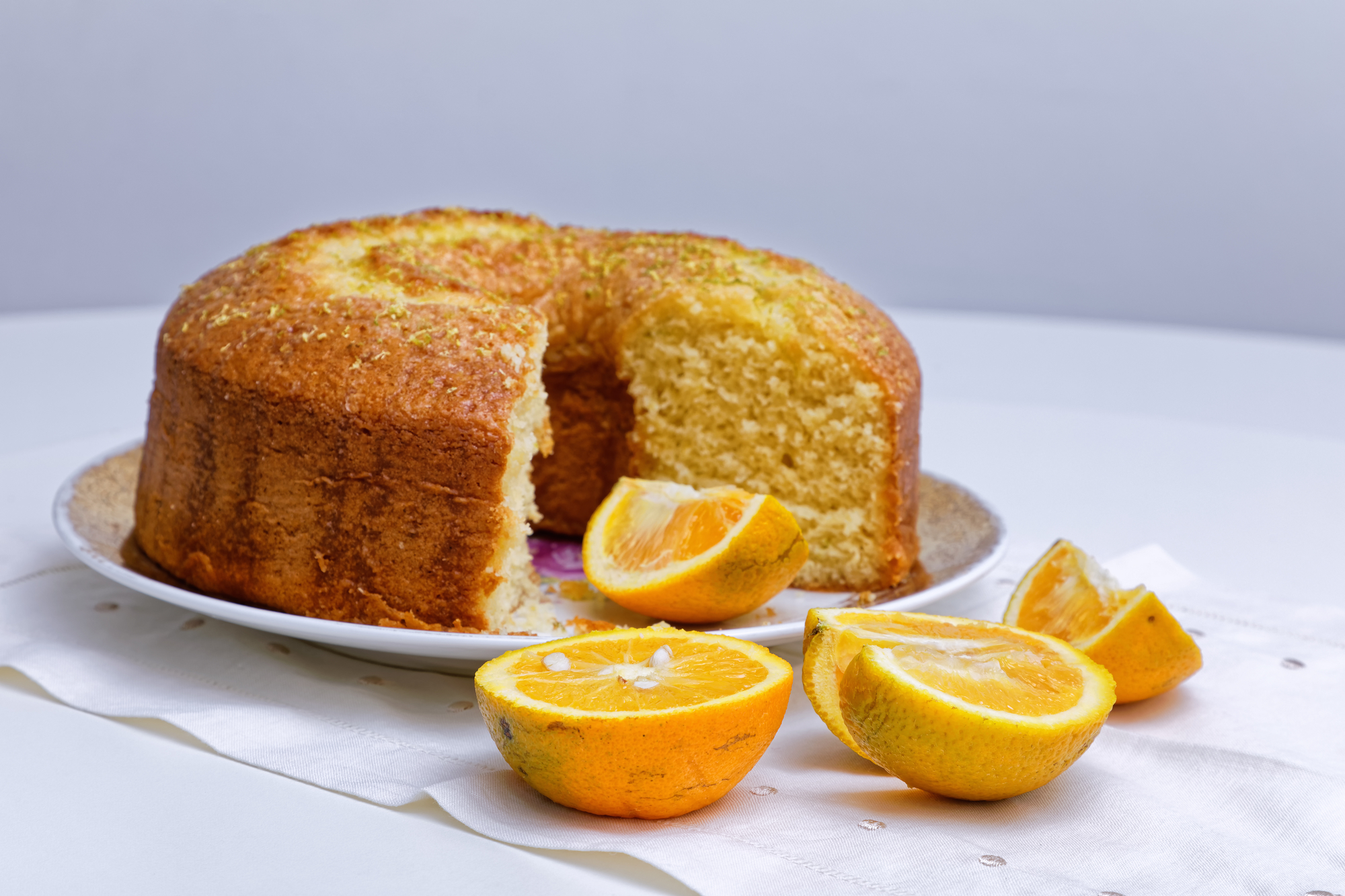 Faça um delicioso bolo fit de laranja para o café da manhã