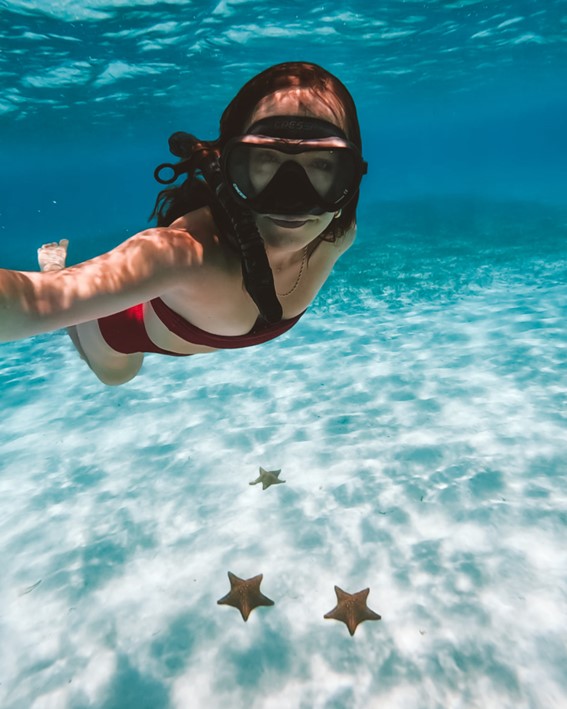 Mergulhar nas águas cristalinas de Cozumel é um excelente passeio.
