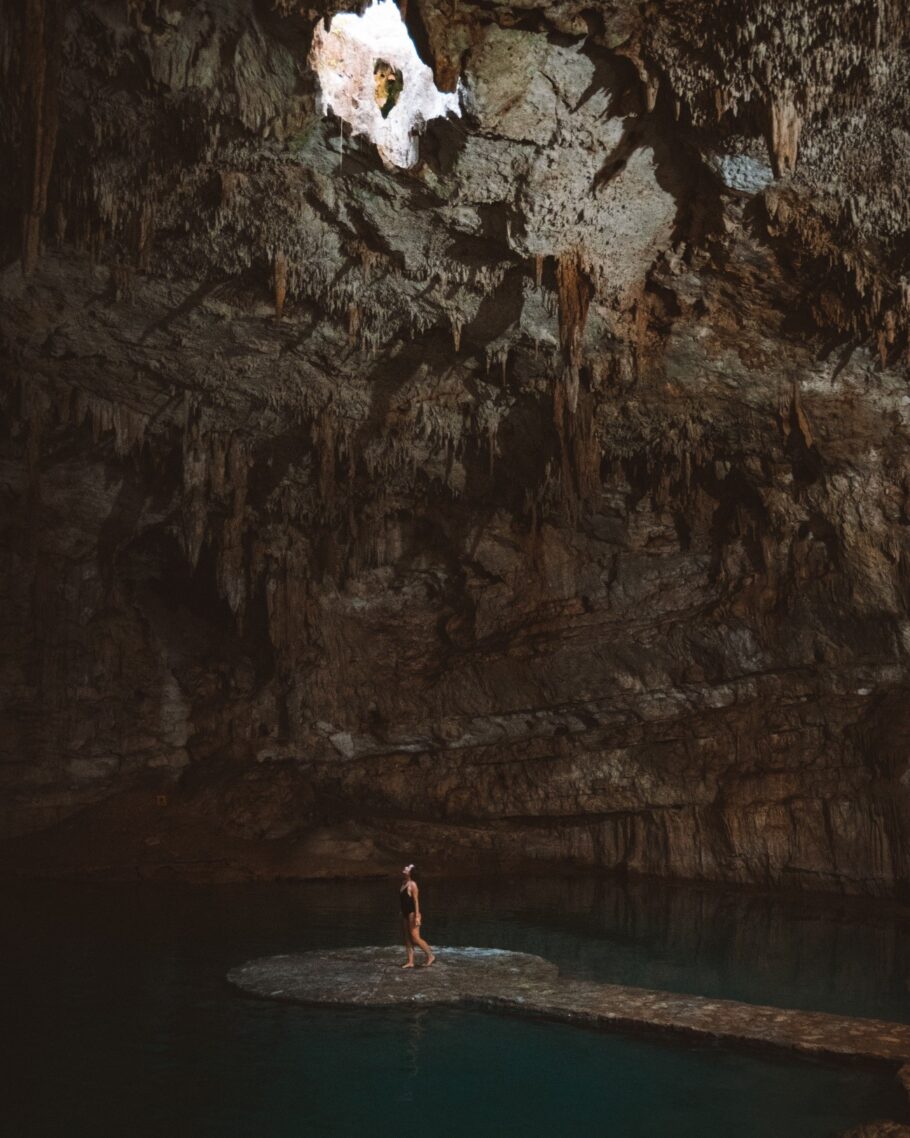 O Cenote Suytun era considerado um local sagrado pelos maias.