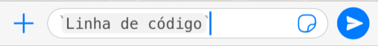 Print de como colocar a linha de código