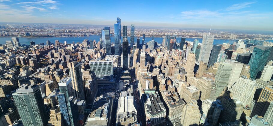 Vista panorâmica de Nova York do Empire State Building