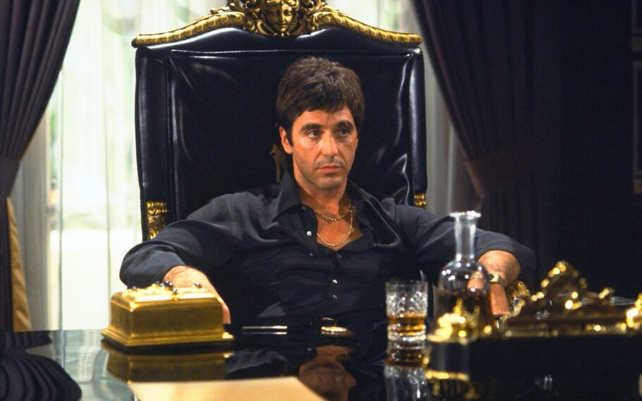 Al Pacino em Scarface (1983), um dos grandes clássicos do ator