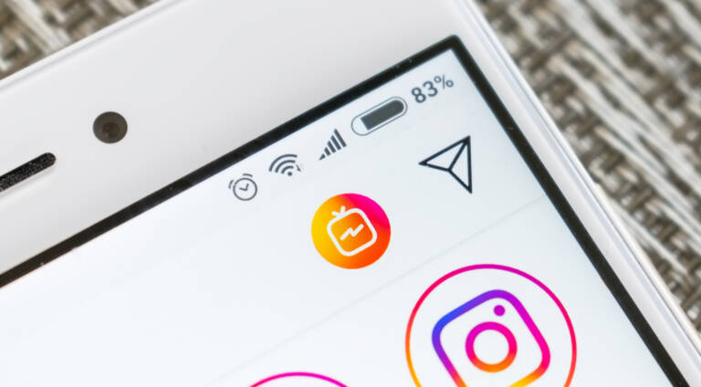 Imagem foca no campo de mensagens dentro do aplicativo do Instagram