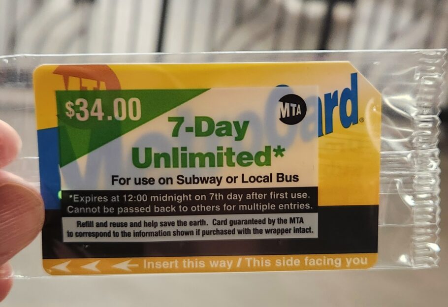 MetroCard válido por 7 dias é o ideal para quem vai ficar apenas uma semana em Nova York
