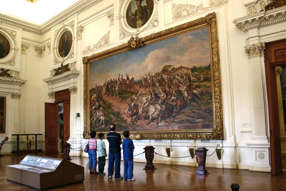 O quadro “Independência ou morte”, de Pedro Américo, uma das atrações do Museu do Ipiranga