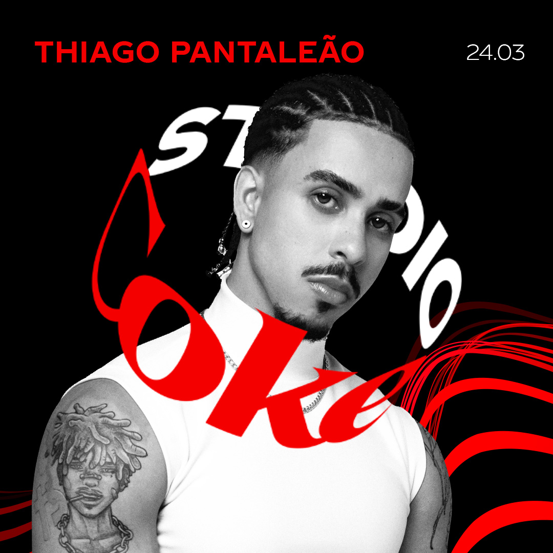 Thiago Pantaleão vai se apresentar no Lollapalooza 2024, no Coke Studio