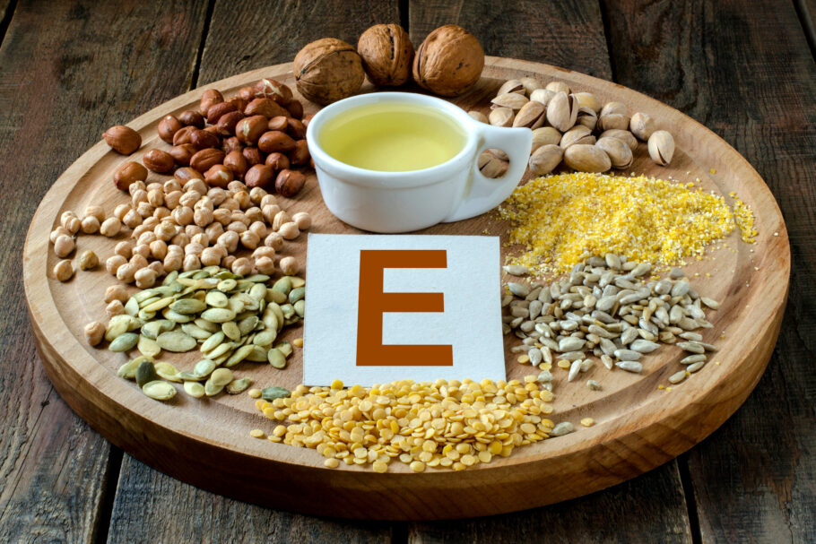 Vitamina E está presente em uma variedade de grãos e sementes
