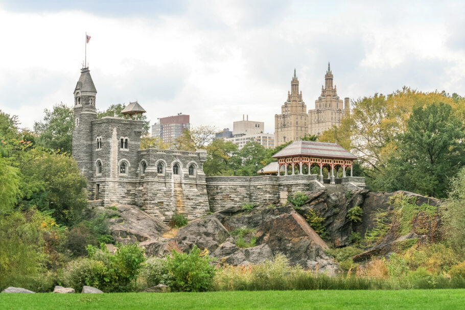 O imponente castelo Belvedere, localizado no Central Park