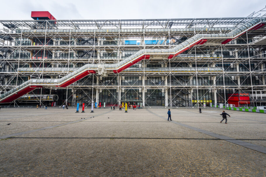 Fachada do Centro Georges Pompidou, em Paris